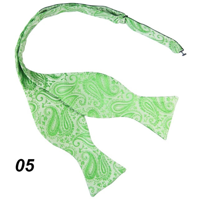 NEW Adjustable Men Multicolor Silk Bowties Self Bow Tie Butterflies Necktie Ties