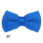 Men Pre Tied Knit Bow Tie Clip On Jacquard Woven Neckties Wedding Party 10 Colors