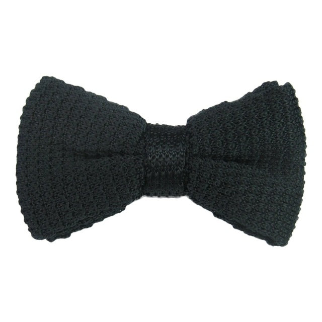Men Pre Tied Knit Bow Tie Clip On Jacquard Woven Neckties Wedding Party 10 Colors