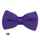 Men Pre Tied Knit Bow Tie Clip On Jacquard Woven Neckties Wedding Party 10 Colors